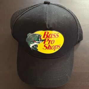 Bass Pro Shops Black Trucker Hat